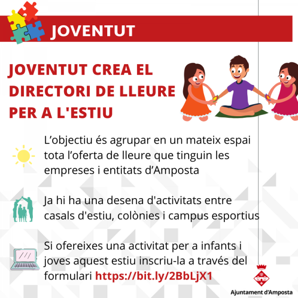 Joventut crea un directori de lleure infantil i juvenil 