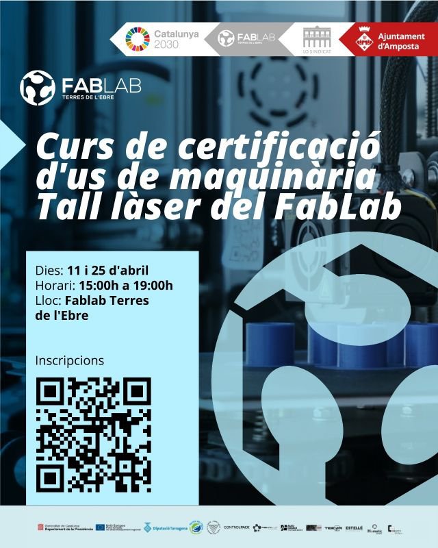 Ajuntament d´Amposta > agenda > Curs de certificació de tall làser