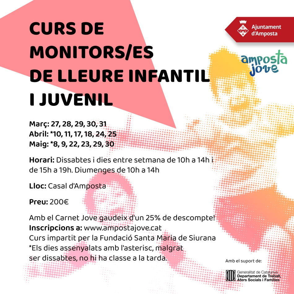 Ajuntament d´Amposta > agenda > Curs de monitors/es de lleure infantil i juvenil