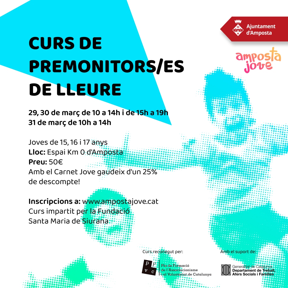 Ajuntament d´Amposta > agenda > Curs de premonitors/res de lleure infantil i juvenil