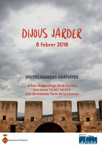 Ajuntament d´Amposta > agenda > Dijous Jarder: Visites guiades gratuïtes al Parc Arqueològic de la Carrova