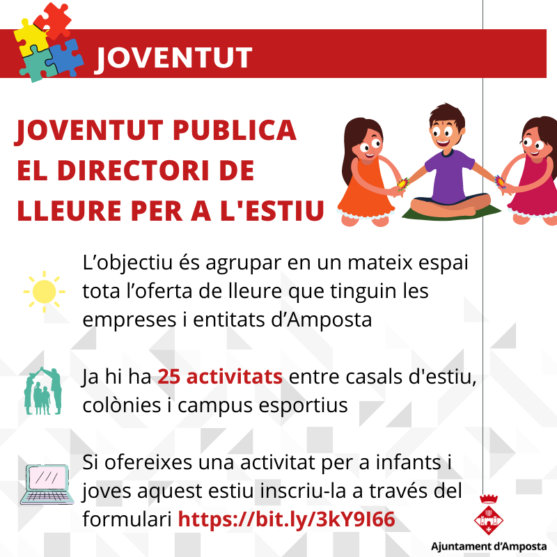 Publicat el directori de lleure infantil i juvenil d’aquest estiu