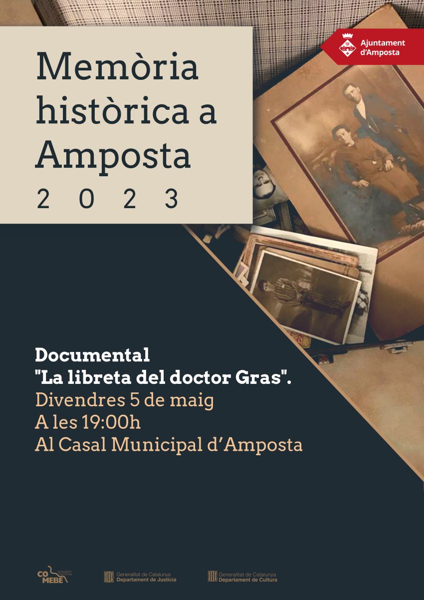 Ajuntament d´Amposta > agenda > Documental "La llibreta del Doctor Gras"