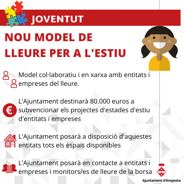 L’Ajuntament destinarà 80.000 euros per subvencionar entitats i empreses de lleure que facin estades d’estiu 