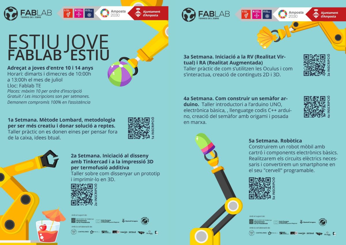 Ajuntament d´Amposta > agenda > FabLab Estiu Jove