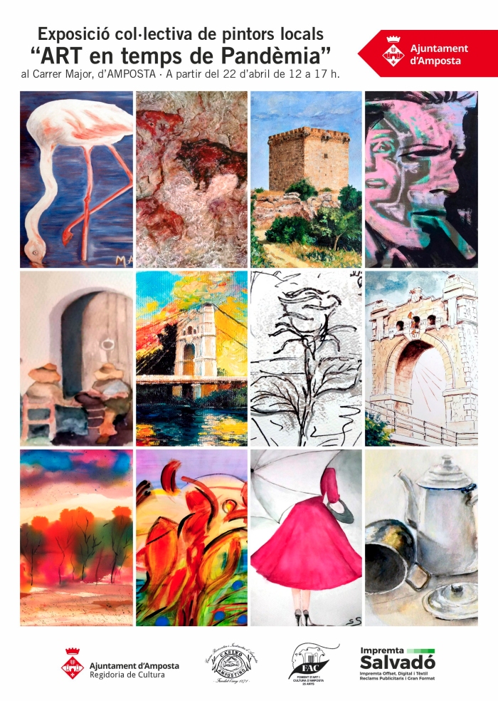 Ajuntament d´Amposta > agenda > "ART en temps de pandèmia", exposició col·lectiva de pintors locals