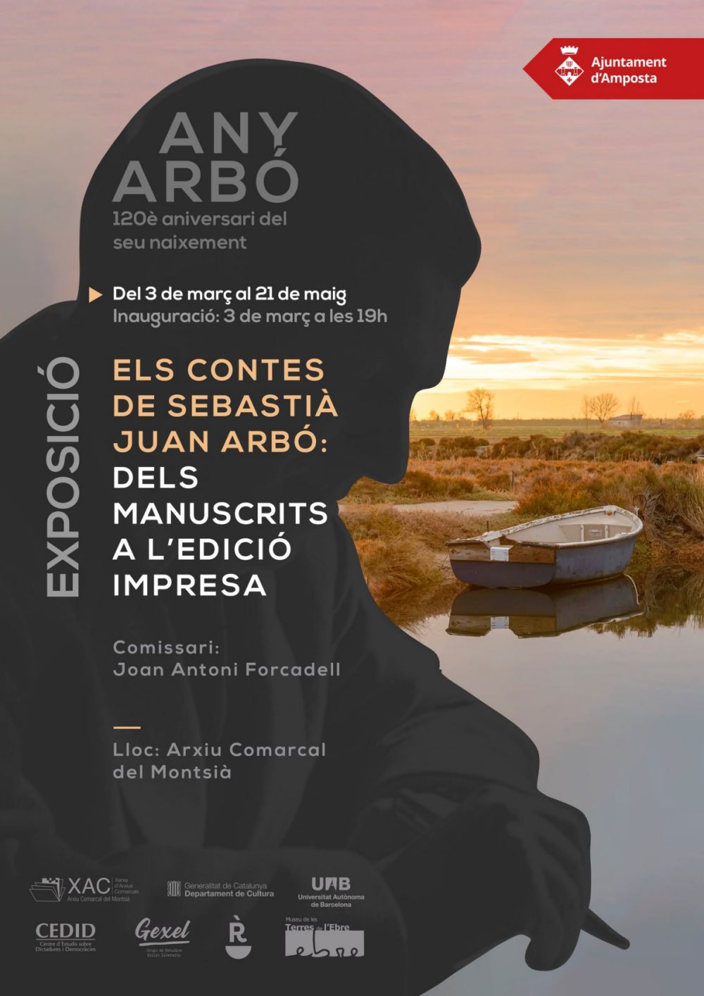 Ajuntament d´Amposta > agenda > Inauguració de l’exposició: "Els contes de Sebastià Juan Arbó: dels manuscrits a l’edició impresa"