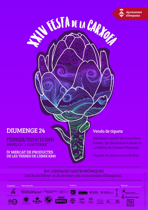 Ajuntament d´Amposta > agenda > XXIV Festa de la Carxofa i IV Mercat de Productes de les Terres de l’Ebre KM0