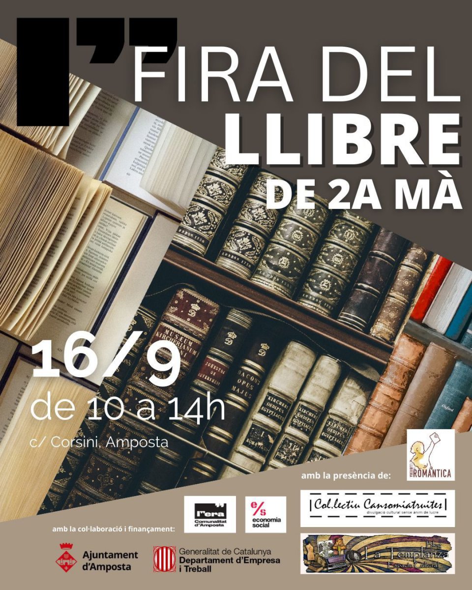 Ajuntament d´Amposta > agenda > I Fira del llibre de 2a mà