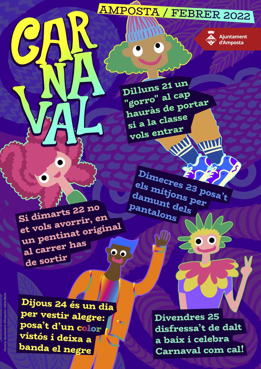 Educació prepara una setmana de Carnaval a les escoles i instituts d’Amposta