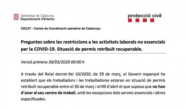 COVID-19: Preguntes freqüents