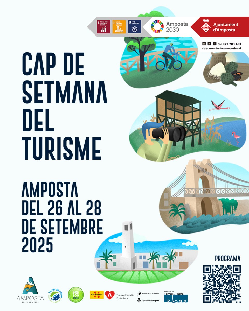 Amposta celebra el Cap de Setmana del Turisme amb activitats per a tots els públics