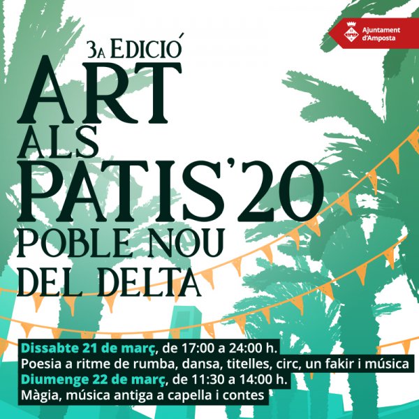 Els patis de Poble Nou del Delta s’obren a l’art
