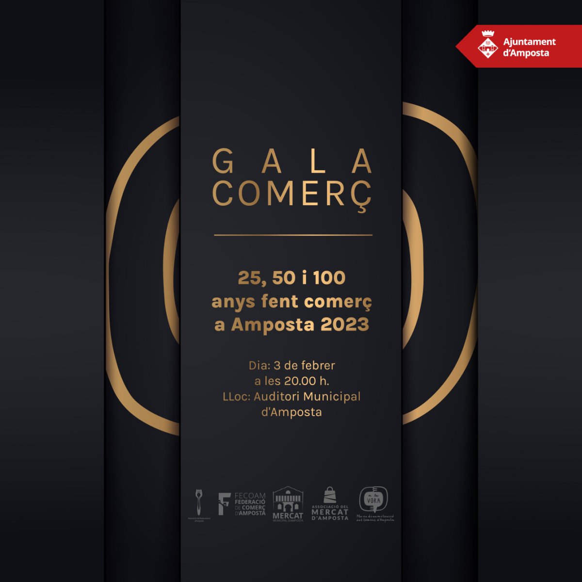 Una trentena de comerços rebran un reconeixement a la tercera edició de la Gala de Comerç