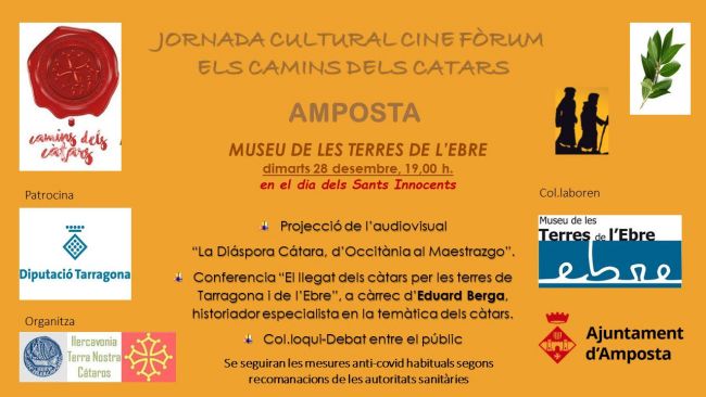 Ajuntament d´Amposta > agenda > Jornada cultural Cine Fòrum. Els camins dels càtars
