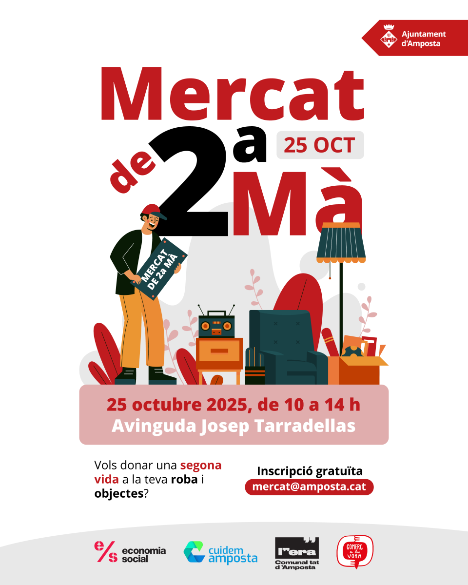 Més d’una cinquantena de parades, al Mercat de segona mà d’Amposta