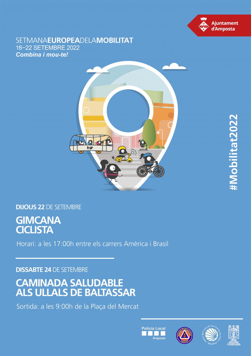 Amposta se suma a la Setmana de la Mobilitat Sostenible amb una caminada i una gimcana ciclista