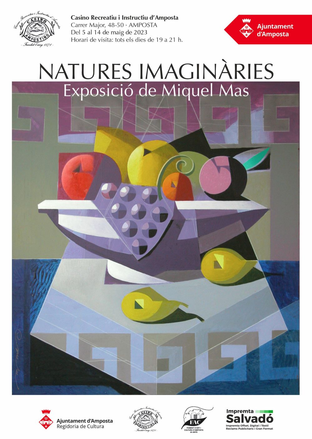 Ajuntament d´Amposta > agenda > Exposició "Natures Imaginàries", del pintor Miquel Mas