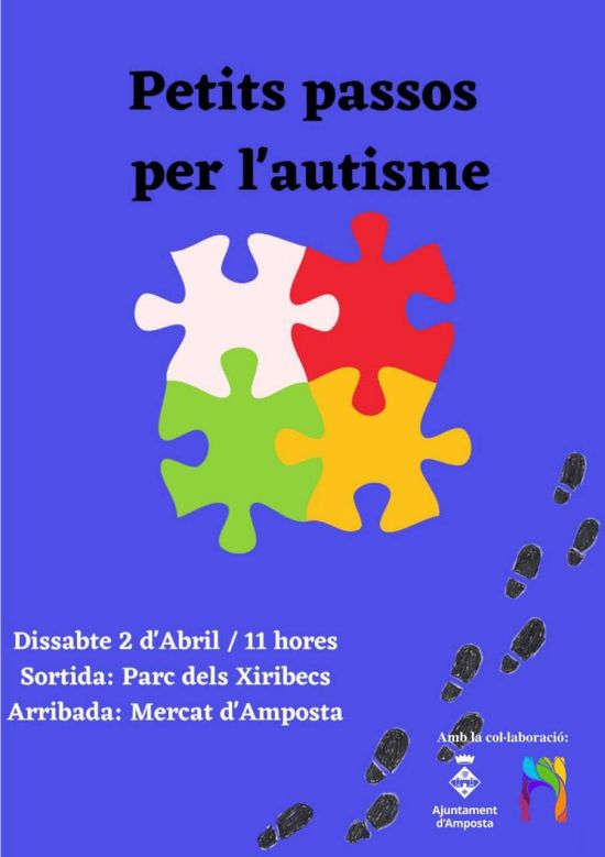 Ajuntament d´Amposta > agenda > Petits passos per l’autisme. Caminada pel Dia Mundial de l’Autisme