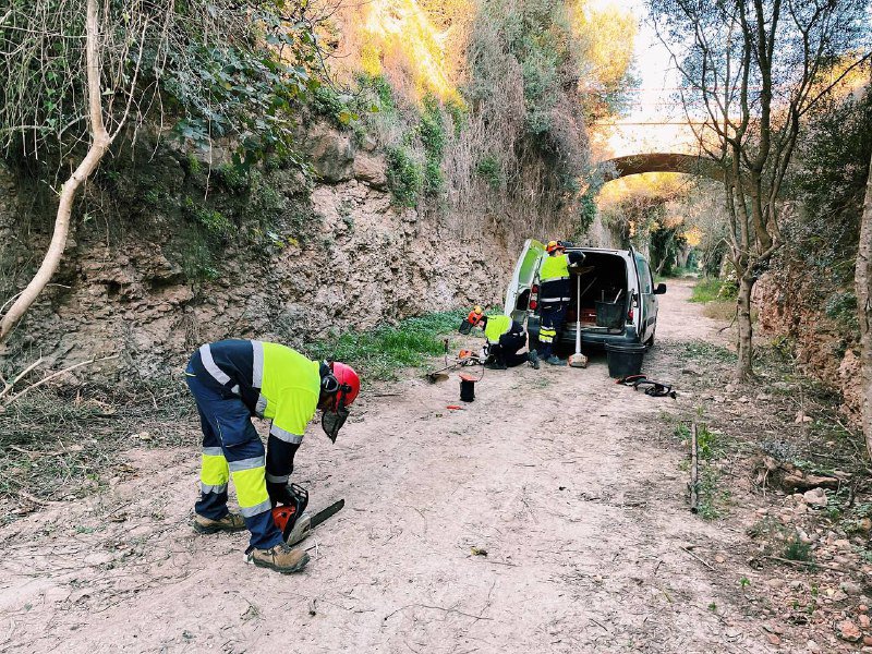 Continua la restauració i millora de la via de la Val de Zafán