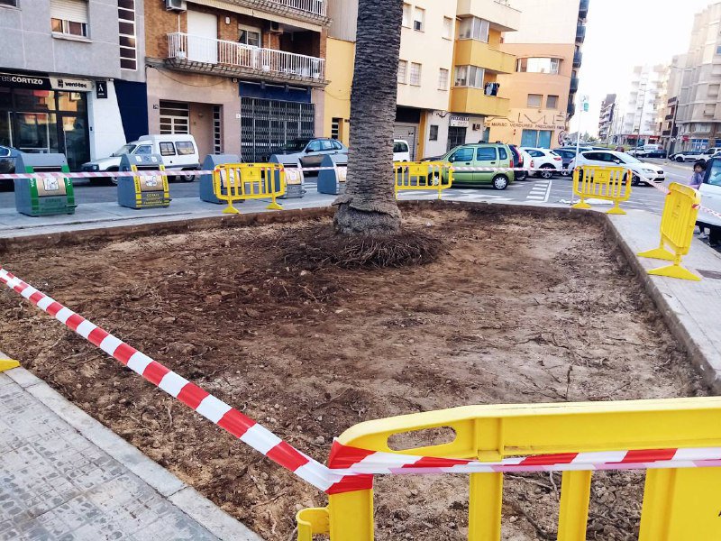 L’Ajuntament d’Amposta inicia les obres de millora d’espais verds a l’avinguda Catalunya