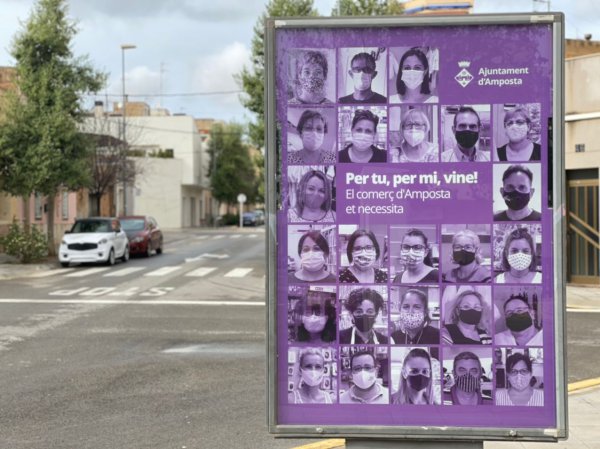 ’Per tu, per mi, vine!’, la campanya de suport al comerç, la restauració i la cultura d’Amposta