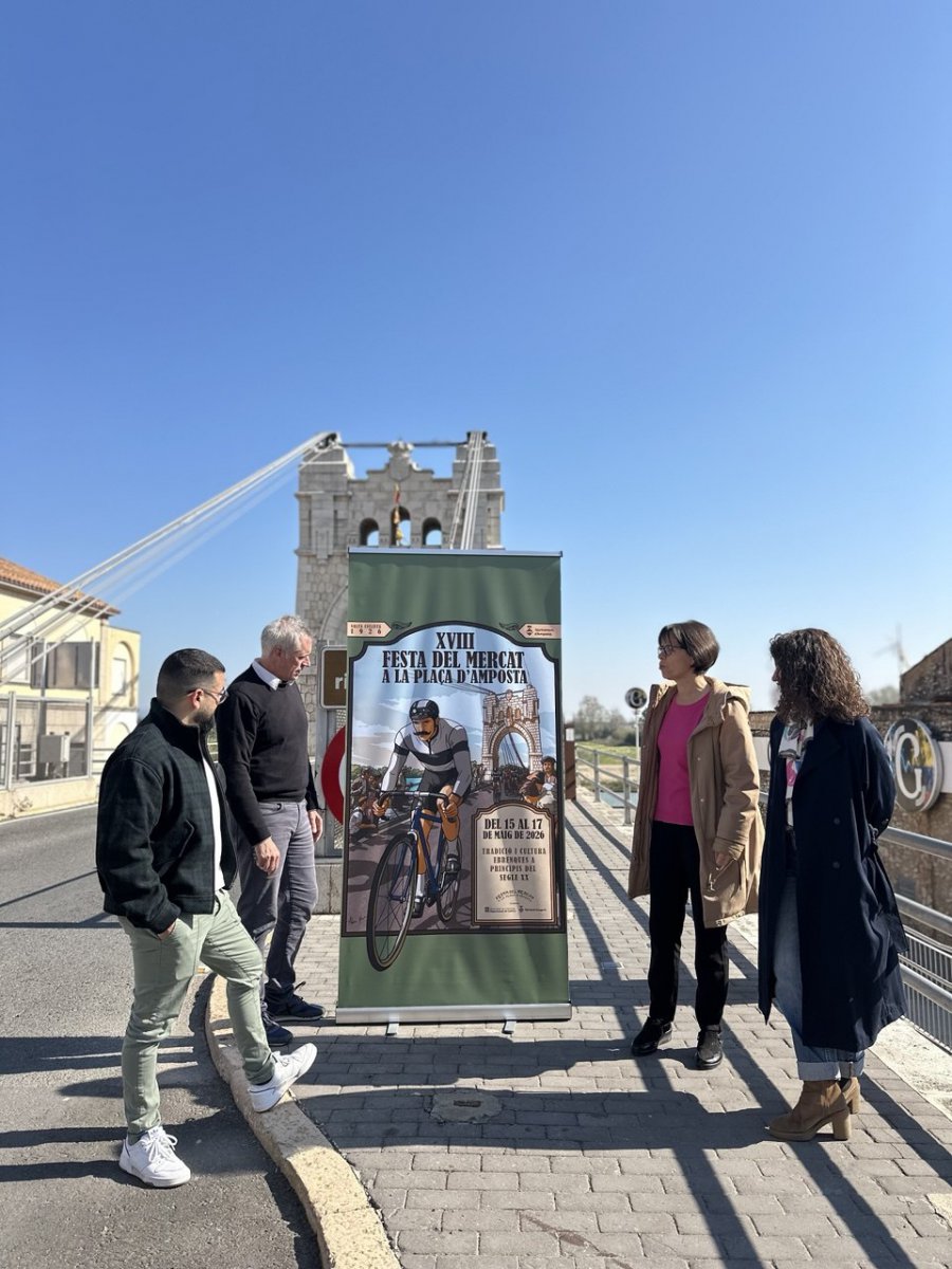 Amposta presenta el cartell de la XVIII Festa del Mercat a la Plaça, dedicada a l&rsquo;esport
