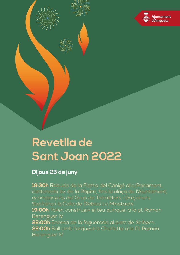 Ajuntament d´Amposta > agenda > Revetlla de Sant Joan. Arribada de la Flama del Canigó