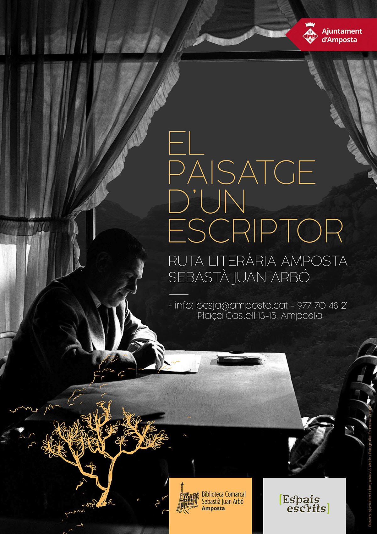 Ajuntament d´Amposta > agenda > Ruta literària Sebastià Juan Arbó "El paisatge d’un escriptor"