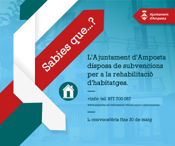 L’Ajuntament amplia a tota la ciutat les ajudes a la  rehabilitació d’habitatges