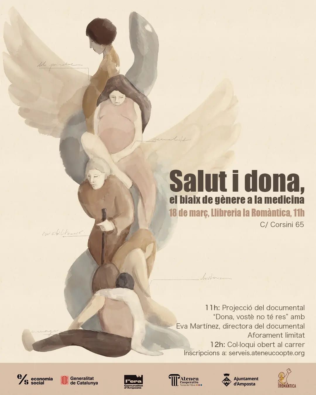 Ajuntament d´Amposta > agenda > Projecció del documental "Dona, vosté no té res, el biaix de gènere a la medicina"