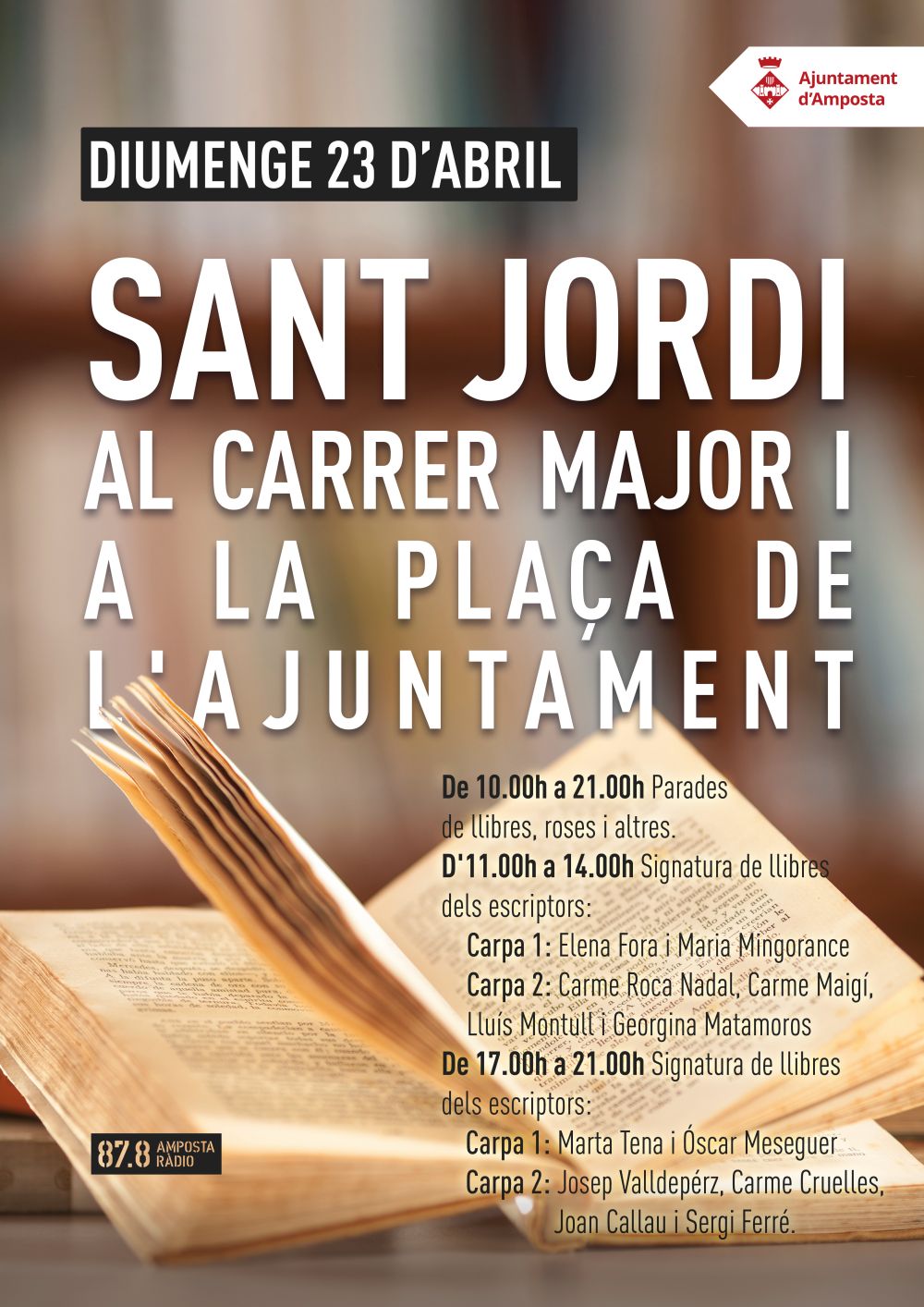 Ajuntament d´Amposta > agenda > Diada de Sant Jordi 2023