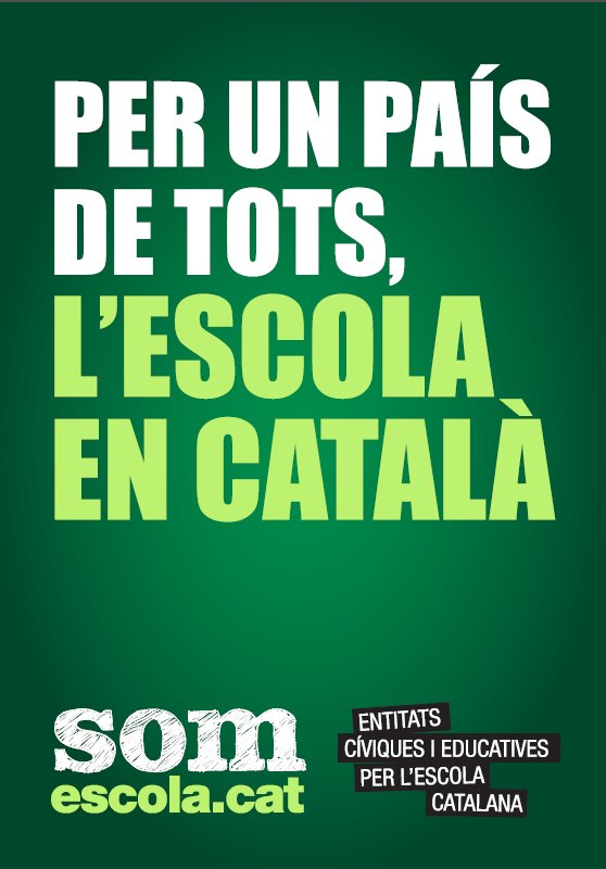 Ajuntament d´Amposta > Comunicació > PER UN PAÍS DE TOTS, L’ESCOLA EN CATALÀ! 
