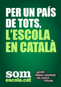 PER UN PAÍS DE TOTS, L’ESCOLA EN CATALÀ! 