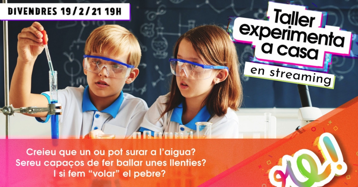Ajuntament d´Amposta > agenda > Taller Experimenta a casa en streaming
