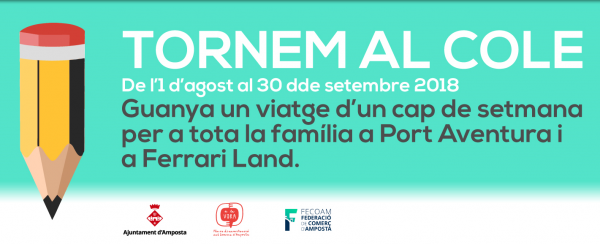 Prop d’una vuitantena d’establiments se sumen a la campanya ’Tornem al Cole’