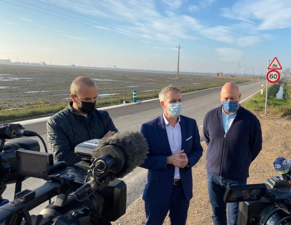 Els alcaldes d’Amposta i la Ràpita valoren positivament la licitació de la redacció del projecte de millora de la carretera al Poble Nou