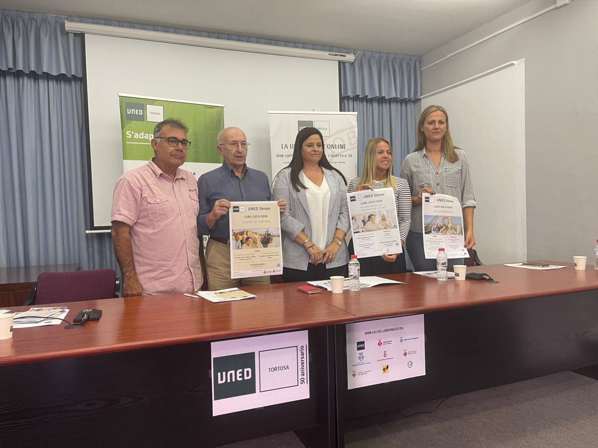 La ciència festa des d’Amposta i les Terres de l’Ebre i Idees que mouen el món, eixos temàtics del nou curs de la UNED Sénior