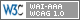 Icono de conformidad con el Nivel Triple-A, de las Directrices de Accesibilidad para el Contenido Web 1.0 del W3C-WAI